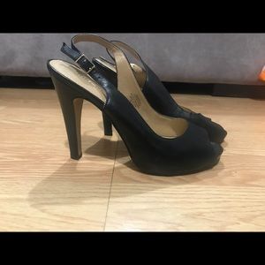 Nine West Peep Toe Sling Back Heels